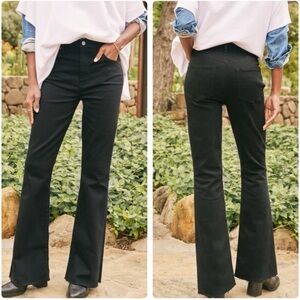 New!‎ Frank & Eileen Flannigan Flare Jean in Black size 24 $328